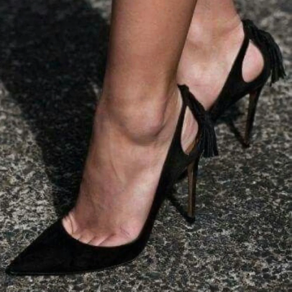 Topshop black suede